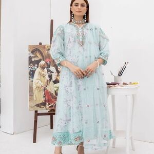 Elegant Floral Embroidered Dress